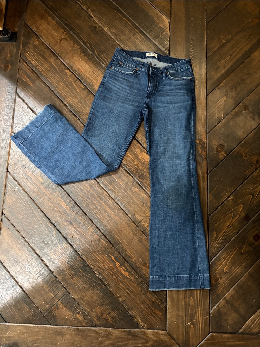 Wrangler Women's Dark Blue Flare Jeans